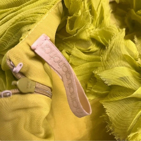 Maria Lucia Hohan Kania lime silk mini dress size FR 40 - Picture 12 of 12